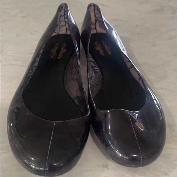Charles Albert Shoes - Charles Albert purple plum ballerina jelly flats size 8